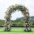 WEISPARK 100PCS Artificial Hydrangea Flowers, Fake Flowers Silk Hydrangea Full Flowers Heads with Stems for Wedding Home Party Shop Baby Shower Decor (Light Pink) - Image 4
