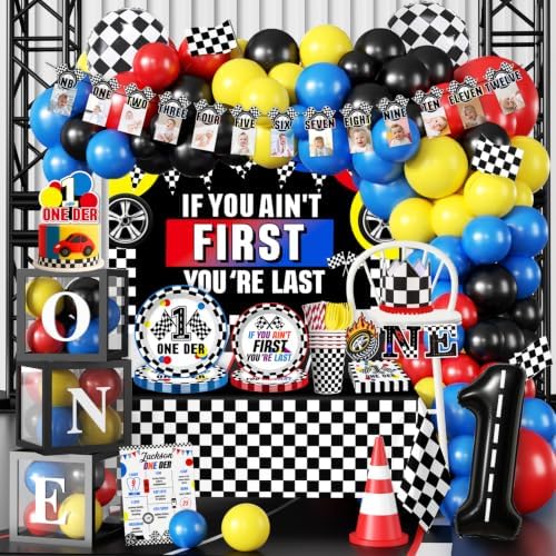 268pcs If You Ain't First You're Last Birthday, All-in-1 Set for 25 Guests by cocomigoPartyHome