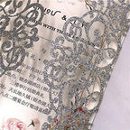 50 Sets 250GSM Silver Glitter Laser Cut Wedding Invitations Cards With Envelopes Inserts Birthday Greeting invites cards Bridal Shower 5X7 - Image 4