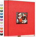 Artfeel Photo Album Self Adhesive Scrapbook Album for 3x5 4x6 5x7 8x10 Pictures,40 Pages Linen Cover with Display Window DIY Photo Book,Ideal Gifts for Family Travel Wedding Baby by Artfeel