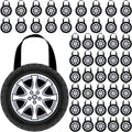 Silkfly 48 Pcs Racing Car Party Favor Tote Bags Non Woven for Kids Birthday by Silkfly