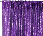 10X10FT Purple Halloween Backdrop Sequin Curtain Drape Glitter Party Decor - Image 3