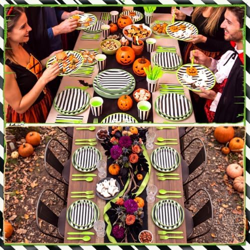 Honeydak 210 Pcs Halloween Plates and Napkins Party Supplies - Image 6