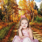 Fall Photography Backdrop Autumn Backdrop Fallen Leaves Real Natural Landscape Photography Background for Party Decoration Banner Baby Shower Studio Props 11631 (10x10FT) - Image 4