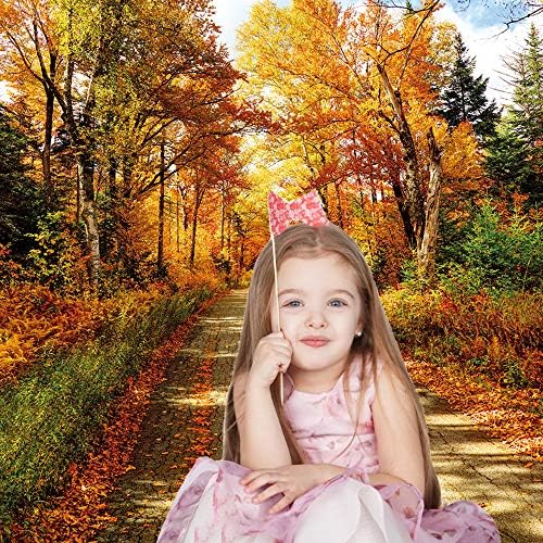 Fall Photography Backdrop Autumn Backdrop Fallen Leaves Real Natural Landscape Photography Background for Party Decoration Banner Baby Shower Studio Props 11631 (10x10FT) - Image 4
