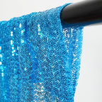 Poise3EHome Turquoise Sequin Backdrop Curtains,4 Panels 2FTx8FT Glitter Background for Party Birthday Party Baby Shower Wedding Christmas Thanksgiving Halloween Holiday Festival Decor - Image 4
