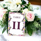 Floral Design Table Number Cards Double Sided Party Table Numbers for Reception Baby Shower Anniversary Birthday Bridal Party 4x6 100 Pcs - Image 2