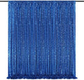 Royal Blue Sequin Backdrop Glitter Curtain for Party: 10ftx10ft by QueenDream