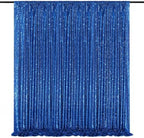 Royal Blue Sequin Backdrop Glitter Curtain for Party: 10ftx10ft by QueenDream