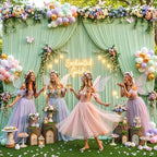 10ft x 15ft Sage Green Wrinkle Free Backdrop Curtains for Wedding Party Backdrops Curtain Drapes Fabric Decorations Photo Back Drop Cloth for Baby Shower Photography Stage Reception - Image 3