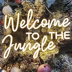Britrio Welcome to the Jungle Neon Sign Safari Jungle Themed Birthday Party - Image 4