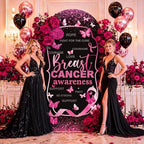 Tegeme 7.2ft Breast Cancer Awareness Decorations Arch Backdrop Cover - Image 6