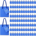 Sherr 100 Pcs Blue Mini Paper Gift Bags with Handles, White Tags by Sherr