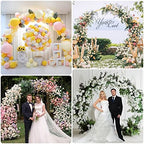 Fomcet Round Backdrop Stand Gold 7.2ft Circle Arch Large Metal Wedding Arch - Image 6