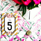 Rose Flower Table Cards Number 1-40 Double Sided For Wedding Reception Event Party Baby Shower Birthday 4x6, AT-TABLE-CARD-873 - Image 2