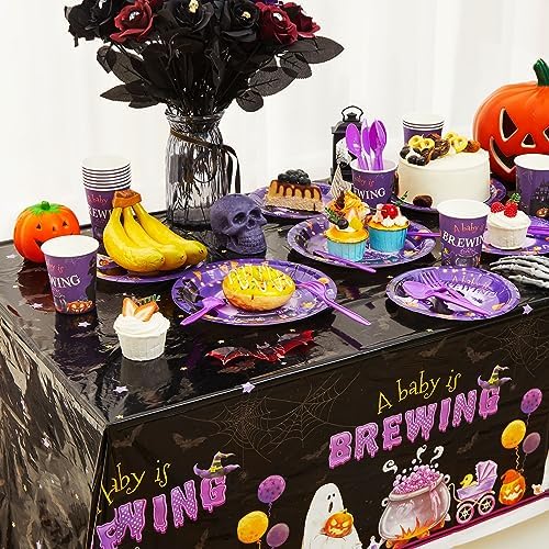 Halloween Baby Shower Decorations, 278 Pcs a Baby Is Brewing Party Supplies - Image 4