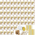 CRTWDMAN 60 Pack Mini Honey Jars with Lids and Dippers by CRTWDMAN