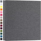 potricher Photo Album 4x6 Photos, 1000 Pockets, Linen Cover, Gray by potricher