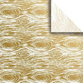 Jillson & Roberts 20" x 30" Printed Christmas Gift Tissue, Golden Wood Grain (48 Folded Sheets) by JillsonRoberts
