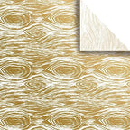 Jillson & Roberts 20" x 30" Printed Christmas Gift Tissue, Golden Wood Grain (48 Folded Sheets) by JillsonRoberts