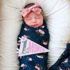 Lucy Darling Petit Milestone Pennants – Baby Monthly Milestone Pennant Flags – Newborn Photo Props & Felt Nursery Decor – Keepsake Banner Set for Baby Photos – Little Artist - Image 5