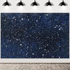 Starry Night Backdrop Stars Background Night Sky Space Backdrop 10x6.5ft - Image 3