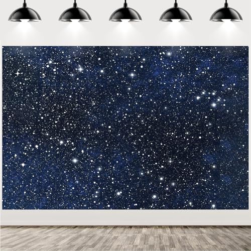 Starry Night Backdrop Stars Background Night Sky Space Backdrop 10x6.5ft - Image 3