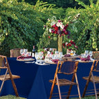 sancua Navy Blue Tablecloths Rectangle, 6 Pack Table Cloth for 8 Foot Tables - Image 2