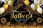 8x6ft Fathers Day Backdrop Black Gold Happy Fathers Day Backdrop I Love Dad Family Prom Party Best Dad Ever Party Background Baby Shower Party Cake Table Banner Photo Booth by ZJRBJB