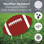Big Dot of Happiness End Zone - Football Lawn Decorations - Outdoor Baby Shower or Birthday Party Yard Decorations - 10 Piece - Image 5