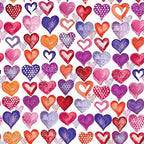 Jillson & Roberts All Occasion Love Wrapping Paper Roll Bundle - Purple, Magenta, Iridescent, White, Red & Gold ( 12.5 sq ft per roll, 75 Total Sq Ft) for Birthdays, Weddings, Valentine's Day, Graduations & Bridal Showers, 6 Pack - Image 6