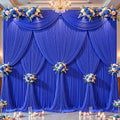 10 Panels Royal Blue Backdrop Curtains - Wrinkle Free Fabric Backdrop Curtain for Photoshoot, 10FT Wedding Party Photo Backdrop Drapes for Birthday Baby Shower Photography Stage Background Decorations by Shillance