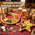 Western Party Decorations Wooden Cowboy Baby Shower Charcuterie Board Trays - Image 2