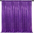 10X10FT Purple Halloween Backdrop Sequin Curtain Drape Glitter Party Decor by QueenDream