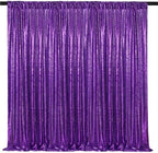 10X10FT Purple Halloween Backdrop Sequin Curtain Drape Glitter Party Decor by QueenDream