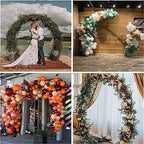 Fomcet Round Backdrop Stand White 9.2ft Circle Arch Metal Wedding Arch - Image 6