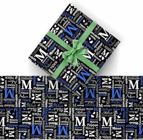 AOFUN Custom Gift Wrapping Paper Funny Christmas Wrapping Paper Personalized Wrapping Paper With Name Logo Custom Wrapping Paper Picture 5 Rolls 58"" x 23"", Style 23 - Image 2
