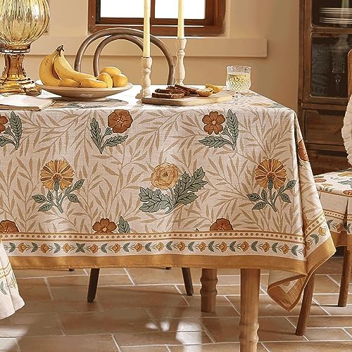 patdrea Designer Vintage Printed Tablecloth,Rectangular,110"x63" - Image 2
