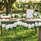 Auihiay Artificial Hydrangea Flower Garland, Wedding Arch Flowers - Image 4