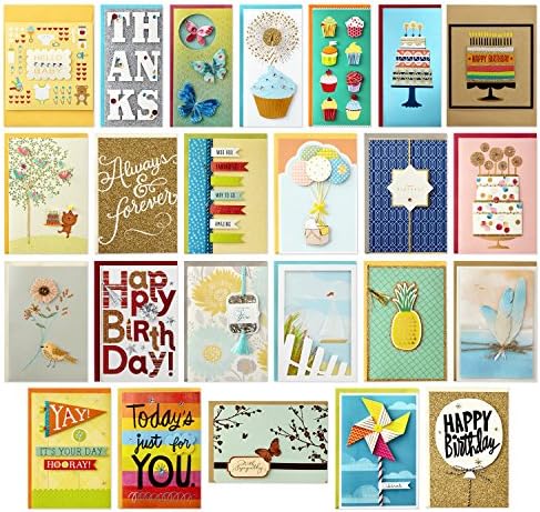 Hallmark All Occasion Handmade Boxed Set of Assorted Greeting Cards (Pack of 24) Assorted Birthday Greeting (12 Cards and Envelopes) - Image 2