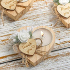 100 Piece Wooden Tealight Candle Set for Wedding Favors for Guests, Birthday Party Favors, Baby Shower Favors, Return Favors,Gifts for The Guests, Engagement Parties.(100 Pieces) - Image 2