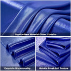 20x10FT Royal Blue Sequin Backdrop Curtain for Party - 4 Panels 5x10FT Wrinkle-Free Shimmer Drapes for Birthday, Wedding, Christmas, Decorations & Photography - Image 6