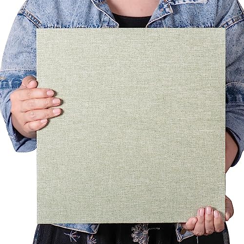 Super Large Photo Album Self Adhesive Scrapbook Album for 4×6 5×7 8×10 10×12 or Bigger Pictures DIY Magnetic Linen Cover Album 80Sheets/160Pages DIY Photo Album(Grass Green) - Image 5