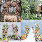 Asee'm 7.2FT Gold Metal Arch Backdrop Stand Wedding Balloon Background - Image 6