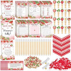 Sherr 476 Pcs Strawberry Party Games Set, Activities Pacifiers Clothespins by Sherr