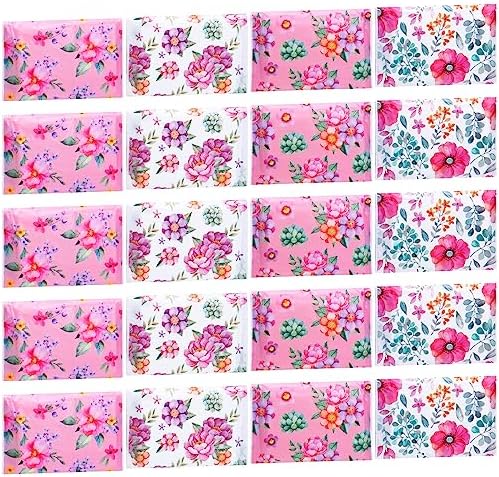 PerKoop 100 Pack Pocket Tissues Travel Slim Packs Small Facial Tissues Wallet Size Toilet Paper for Travel Guest Wedding Supplies, 4 Styles(Flower Travel) by PerKoop