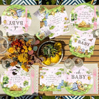 Bear Baby Shower Decorations, Pink Baby Shower Decorations with Oh Baby Backdrop Banner Plates Napkins Bear Tablecloth Balloon Arch Box for 1st Boy Girl Birthday Party - Image 7