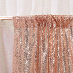 Poise3EHome Rose Gold Sequin Backdrop Curtains,4 Panels 2FTx8FT Glitter Background for Party Birthday Party Baby Shower Wedding Christmas Thanksgiving Halloween Holiday Festival Decor - Image 4