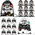 Roowest 36 Pcs Video Game Party Favor Bags for Kids, Black, White by Roowest