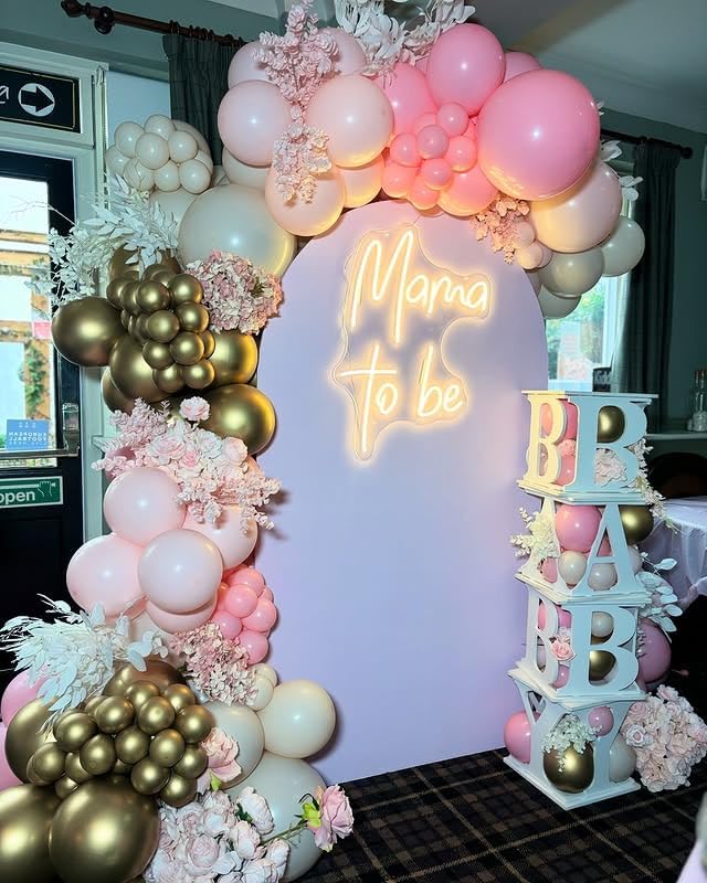 Mama to Be Neon Sign,Baby Shower Party Decorations, Party Neon Sign for Mummy, First Time Mom Gifts, Baby Shower Birthday Wedding Party Sign(15.7x11.8in) - Image 2
